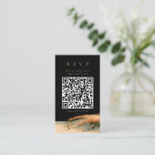 D'accompagnement Carte de réponse QR Code de mariage à Cape Cod ave (Debout devant)