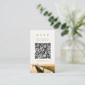 D'accompagnement Carte de réponse QR Code de mariage de la région m (Debout devant)