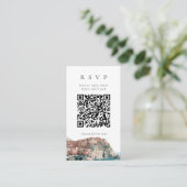 D'accompagnement Carte de réponse QR Code du village de Cinque Terr (Debout devant)