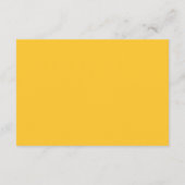 D'accompagnement Carte de réponse QR Code florale vibrante jaune et (Dos)