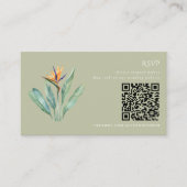 D'accompagnement Carte de réponse QR Code mariage sur la plage oise (Devant)