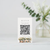 D'accompagnement Carte de réponse QR Code méditerranéen du bosquet (Debout devant)
