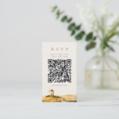 D'accompagnement Carte de réponse QR Code Moulin à vent aquarelle Î (Debout devant)