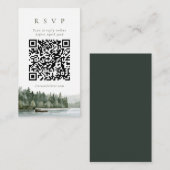 D'accompagnement Carte de réponse QR Code Pacific Northwest Pine La (Devant / Derrière)