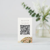 D'accompagnement Carte de réponse QR Code pour mariage à Positano s (Debout devant)