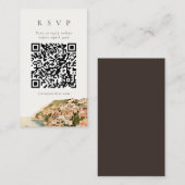 D'accompagnement Carte de réponse QR Code pour mariage à Positano s (Devant / Derrière)
