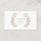 D'accompagnement Carte de réponse QR code pour mariage automnal ave (Dos)