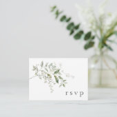 D'accompagnement Carte de réponse QR Code pour mariage élégant au e (Debout devant)