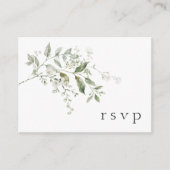 D'accompagnement Carte de réponse QR Code pour mariage élégant au e (Devant)
