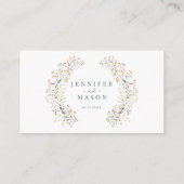 D'accompagnement Carte de réponse QR code pour mariage floral Bohèm (Dos)