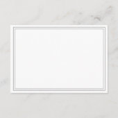 D'accompagnement Carte de réponse QR code pour mariage formel (Dos)