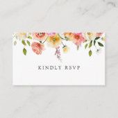 D'accompagnement Carte de réponse QR Code pour un mariage dans le j (Devant)