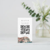 D'accompagnement Carte de réponse QR Code pour village de Cinque Te (Debout devant)