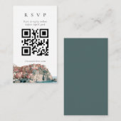 D'accompagnement Carte de réponse QR Code pour village de Cinque Te (Devant / Derrière)