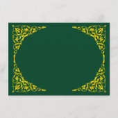 D'accompagnement Carte de réponse QR Deep Emerald (Dos)