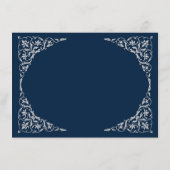 D'accompagnement Carte de réponse QR Midnight Blue (Dos)