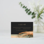 D'accompagnement Carte de réponse RSVP Cape Cod Dune Or Jaune Balay (Debout devant)