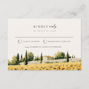 D'accompagnement Carte de réponse RSVP de mariage à la ferme aux to