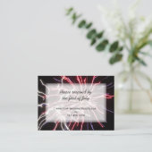 D'accompagnement Carte de réponse RSVP de mariage Fireworks (Debout devant)