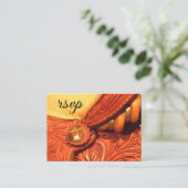 D'accompagnement Carte de réponse RSVP du Mariage campagnard de sel (Debout devant)