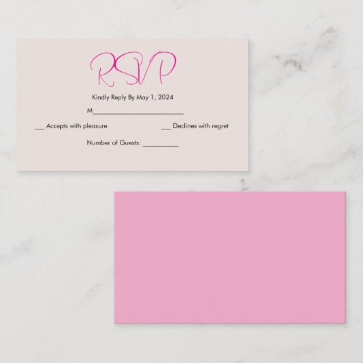 D'accompagnement carte de réponse simple aux fleurs de cerisier jap (Devant / Derrière)