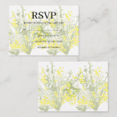 D'accompagnement Carte de réponse simple pour mariage (Devant / Derrière)