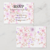D'accompagnement Carte de réponse simple pour mariage (Devant / Derrière)