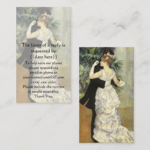 D'accompagnement Carte de réponse vintage, City Dance de Renoir
