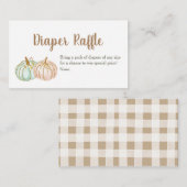 D'accompagnement Carte de rousseur Citrouille de papier or à pincea (Devant / Derrière)