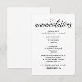 D'accompagnement Carte de séjour de mariage rustique moderne v1 (Devant / Derrière)