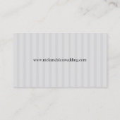 D'accompagnement Carte de site Web Chic Déco Argent/Mariage Rouge (Dos)