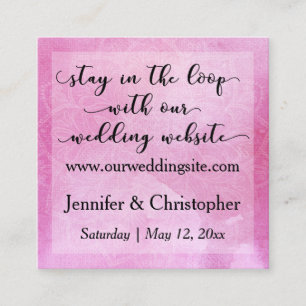 D'accompagnement Carte de site Web de mariage à mandala en aquarell