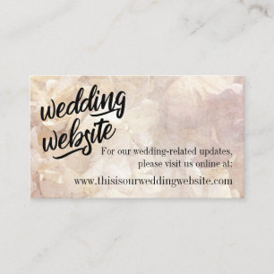 D'accompagnement Carte de site web de mariage romantique, vintage e