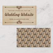 D'accompagnement Carte de site Web Mariage de ballon à air chaud vi (Devant / Derrière)