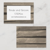 D'accompagnement Carte de site Web Mariage de bois de la ferme (Devant / Derrière)