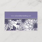 D'accompagnement Carte de site Web Mariage de fleurs de soleil viol (Dos)