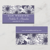 D'accompagnement Carte de site Web Mariage de fleurs de soleil viol (Devant / Derrière)