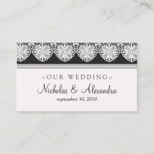 D'accompagnement Carte de site Web Mariage Lace vintage
