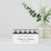 D'accompagnement Carte de site Web Mariage Lace vintage (Debout devant)