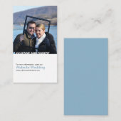 D'accompagnement Carte de site Web Mariage photo moderne (Devant / Derrière)