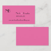 D'accompagnement Carte de site Web Mariage très rose (Devant / Derrière)