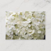 D'accompagnement Carte de site Web Mariage White Hydrangea (Dos)