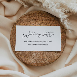 D'accompagnement Carte de site web minimaliste moderne mariage