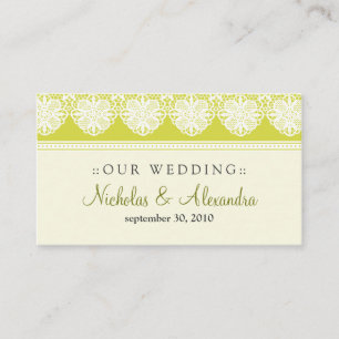 D'accompagnement Carte de site Web vintage Lace Citrus Mariage