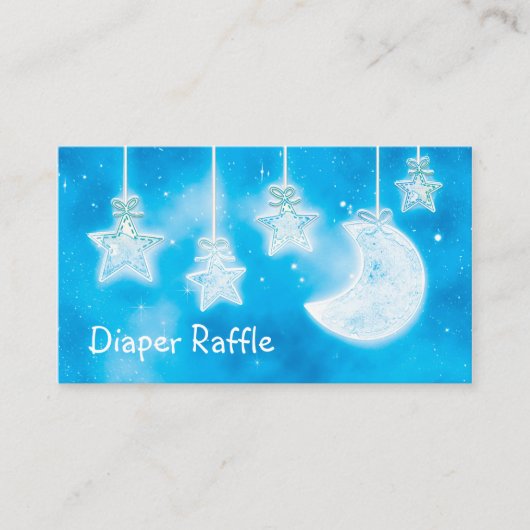 D'accompagnement Carte de tirage au sort de couche céleste étoiles (Devant)