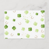 D'accompagnement Carte de tirage au sort de couche Lucky Charm (Dos)