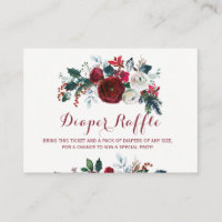 Carte de tirage au sort de couche pour baby shower