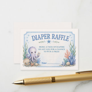 D'accompagnement Carte de tirage au sort de couche pour Baby Shower