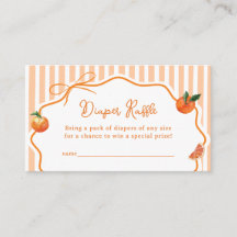 Carte de tirage au sort de couche pour Baby Shower