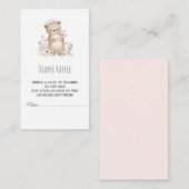 D'accompagnement Carte de tirage au sort de couche pour bébé élépha (Devant / Derrière)